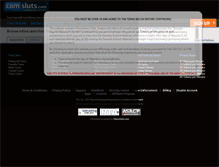 Tablet Screenshot of camsluts.com